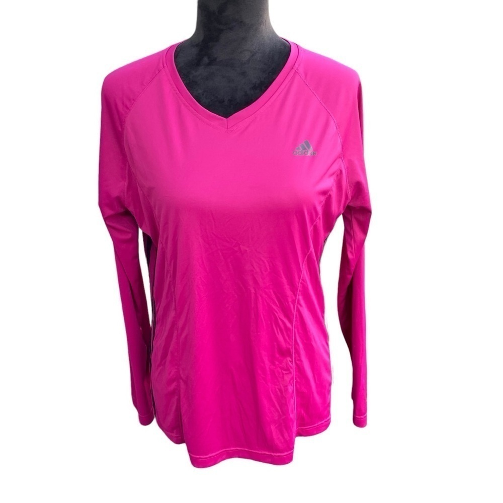 Adidas ladies activewear X-Large. Pull over long sleeve wine purple in color GUC - Picture 4 of 11